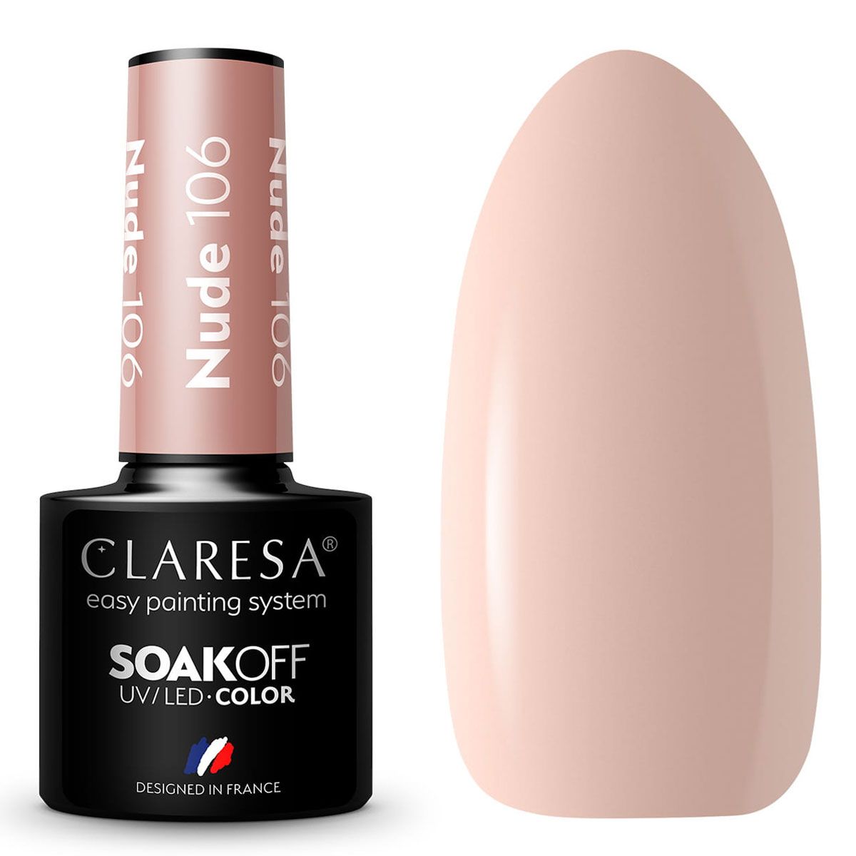 Claresa UV-LED-Gel-Lack, 5 ml, Nude 106