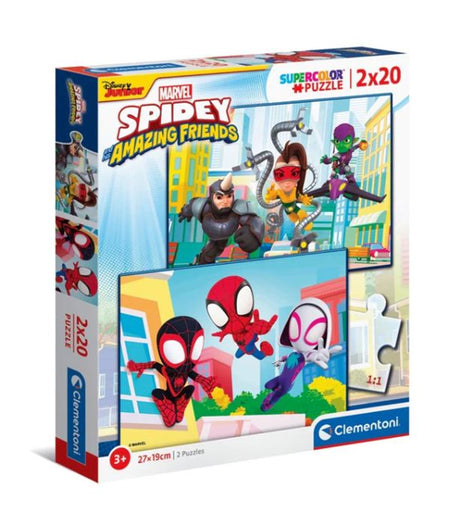 Clementoni Spidey und seine tollen Freunde Puzzle 2 x 20 Teile