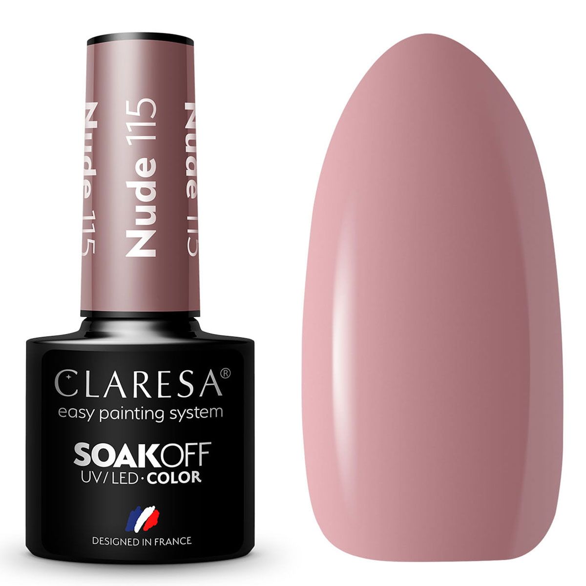 Claresa UV-LED-Gel-Lack, 5 ml, Nude 115