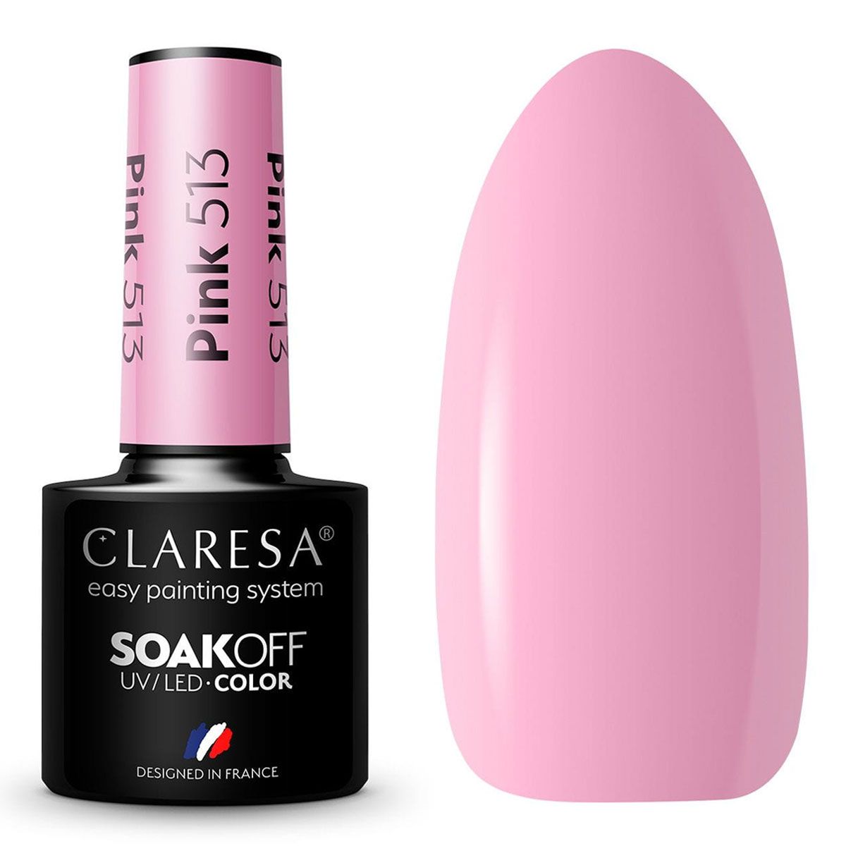 Claresa UV-LED-Gel-Nagellack, 5 ml, Pink 513 Funfair