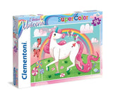 Clementoni – Puzzle – 104 Teile – „I believe in unicorns brilliant“ – Puzzle für Kinder – Supercolor