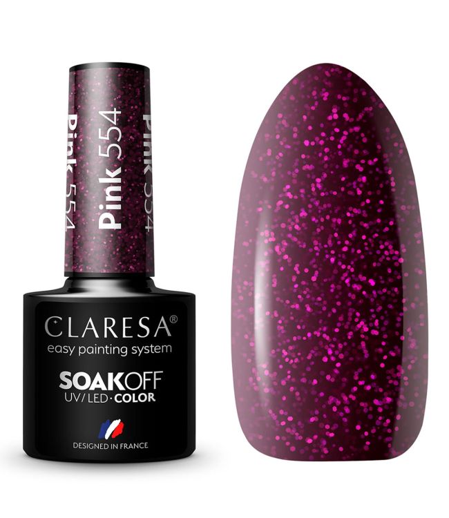 Claresa UV-LED-Gellack 5 ml rosa 554 warme Gefühle