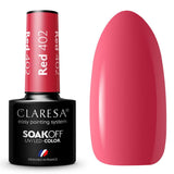 Claresa UV-LED-Gel-Nagellack, 5 ml, Rot 402 Savanna Vibes