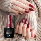 Claresa UV-LED-Gel-Nagellack, 5 ml, Rot, 427 Funfair