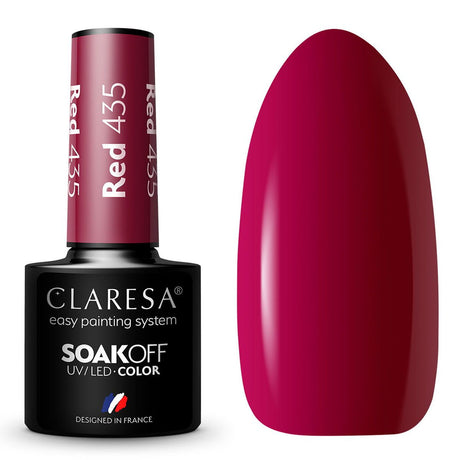 Claresa UV-LED-Gellack 5 ml Rot 435 warme Gefühle