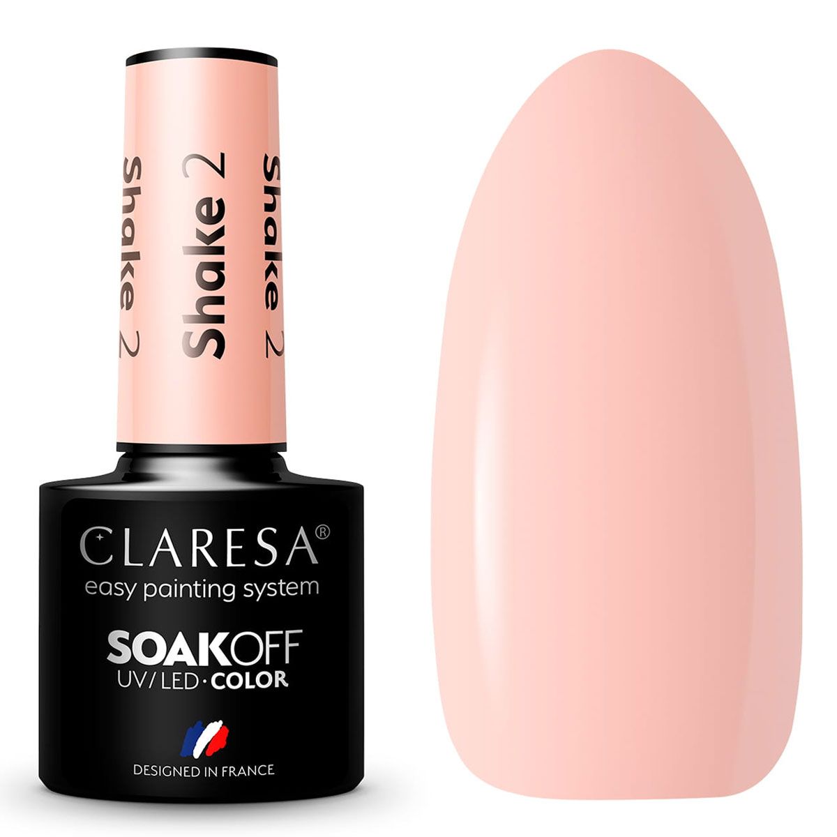 Claresa UV-LED-Gel-Nagellack, 5 ml, 2 mal schütteln