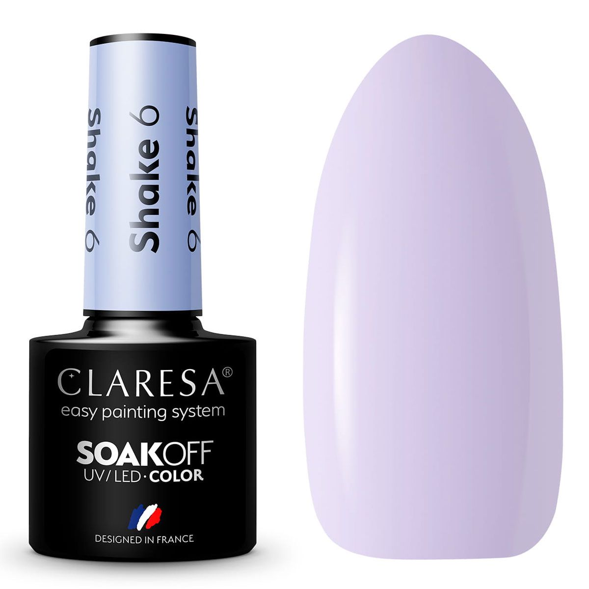 Claresa UV-LED-Gel-Nagellack, 5 ml, 6 mal schütteln