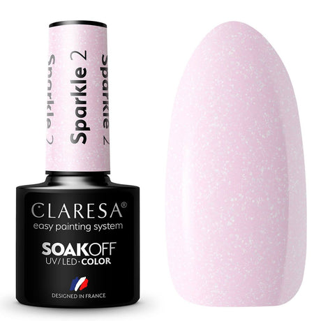 Claresa UV-LED-Gel-Nagellack, 5 ml, Sparkle 2