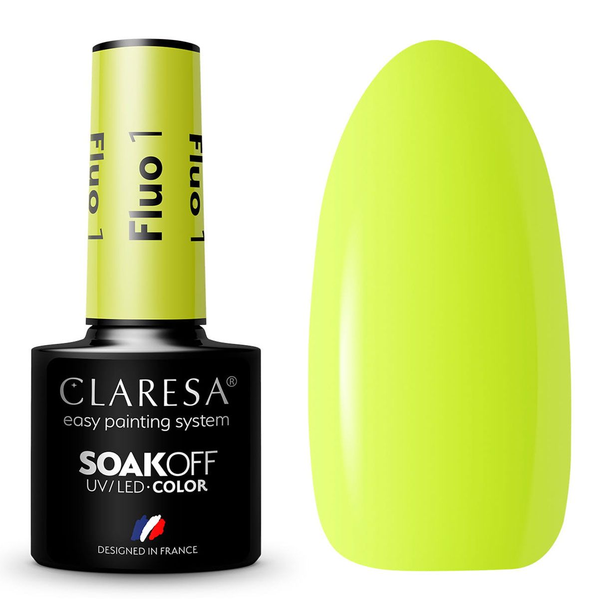 Claresa UV-LED-Gel-Nagellack, 5 ml, Fluo 1