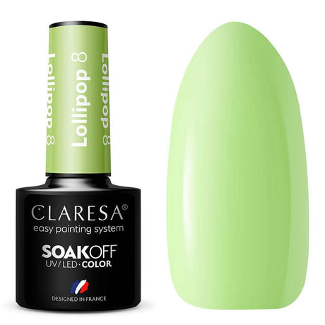 Claresa UV-LED-Gel-Nagellack, 5 ml, Lollipop 8