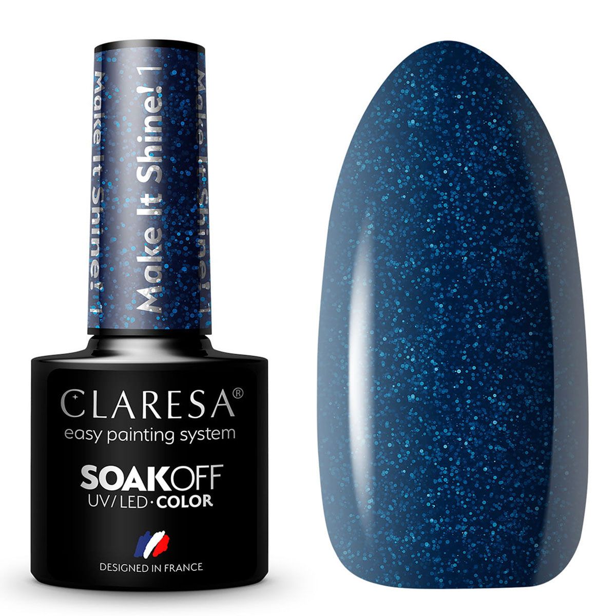 Claresa UV-LED-Gel-Nagellack, 5 ml, Make It Shine 1