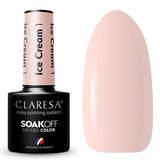 Claresa UV-LED-Gel-Nagellack, 5 ml, Eiscreme 1