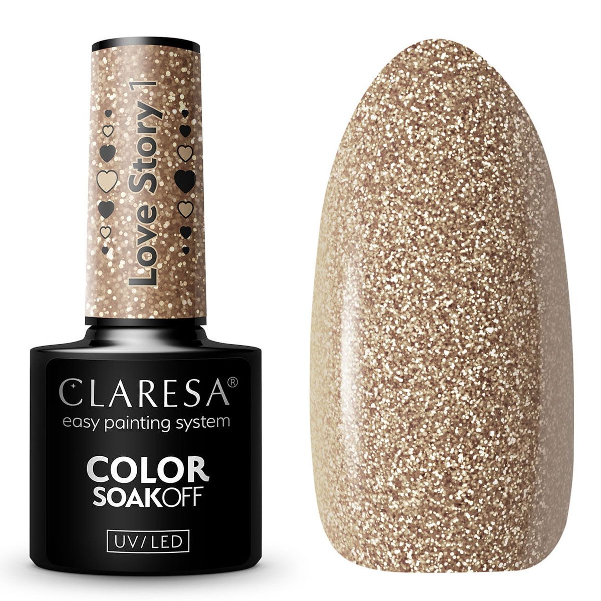 Claresa UV-LED-Gelpolitur 5 ml Liebesgeschichte 1