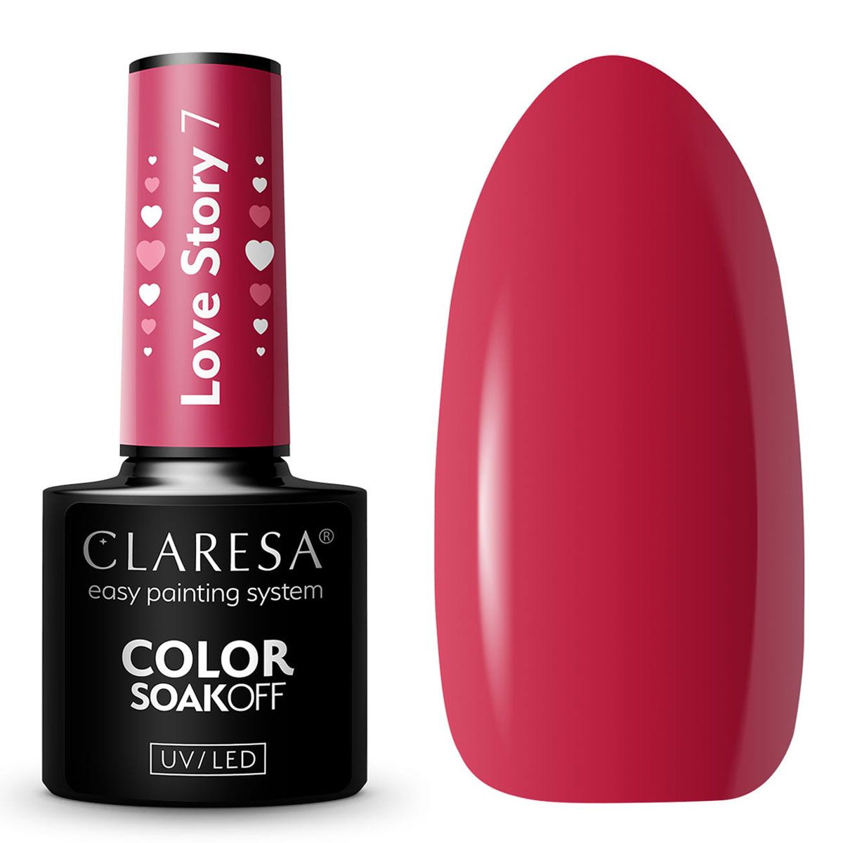 Claresa UV-LED-Gel-Nagellack, 5 ml, Liebesgeschichte 7