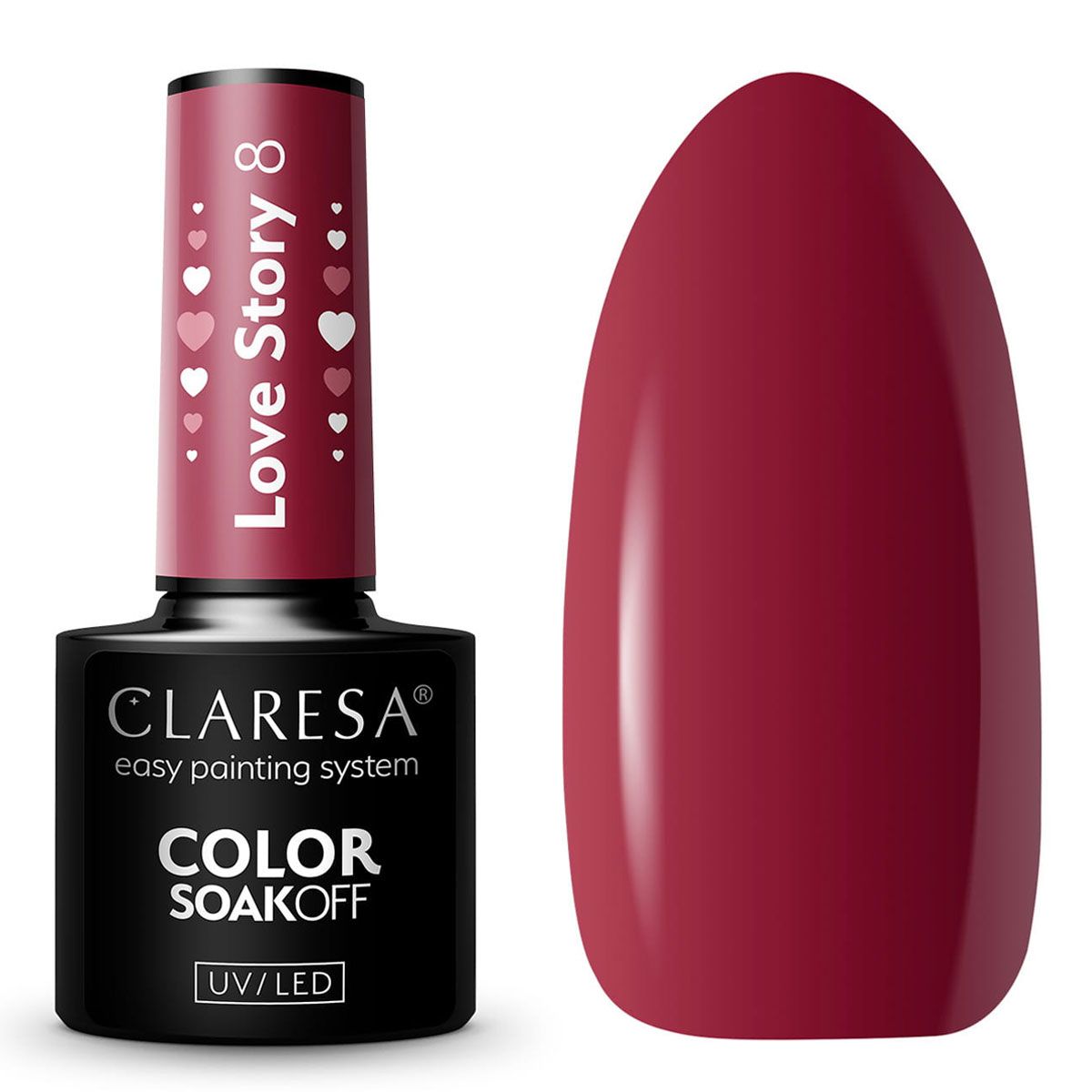 Claresa UV-LED-Gellack 5 ml Liebesgeschichte 8