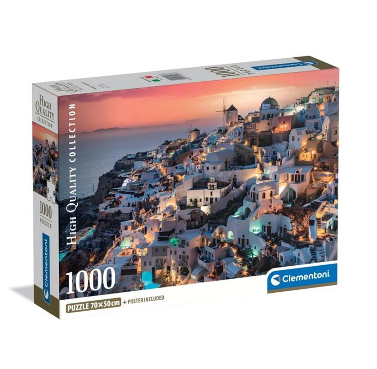 Clementoni-Puzzle 1000 Teile Santorini