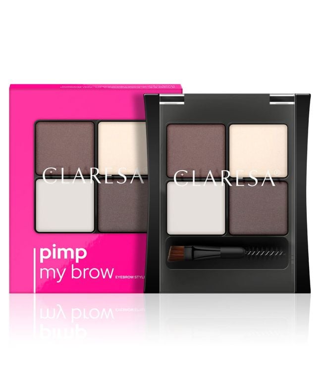 Claresa Pimp My Brow Augenbrauen-Styling-Set 02 Dunkelbraun 4gr