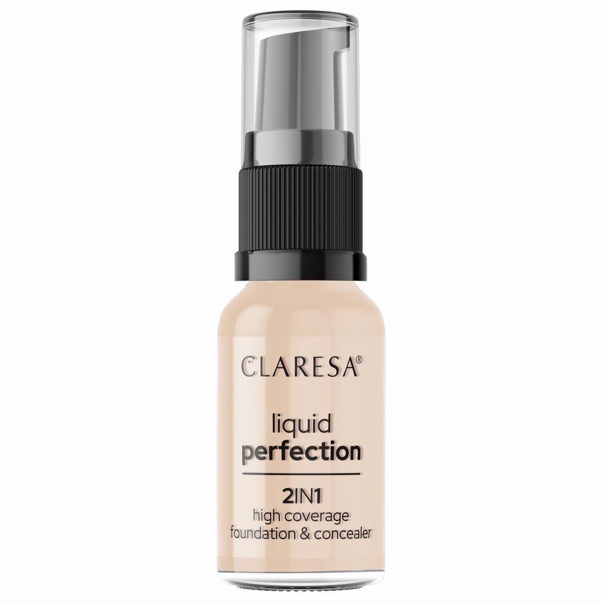Claresa Liquid Perfection 2-in-1 Concealer und Foundation 102 warmes Medium 18gr.