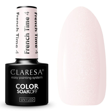 Claresa UV-LED-Gel-Nagellack, 5 ml, French Time 4