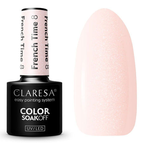 Claresa UV-LED-Gel-Nagellack, 5 ml, French Time 8