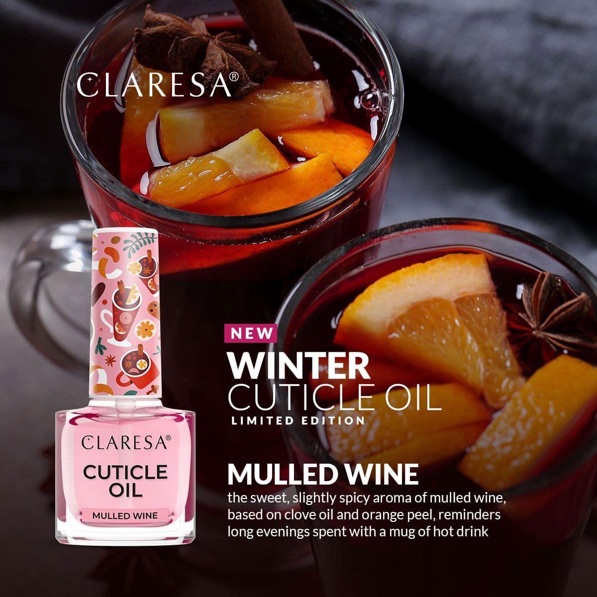 Claresa Nagelhautöl Glühwein 5ml