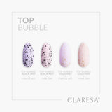 Claresa Top Coat Bubble Black matt ohne Abwischen, 5 ml