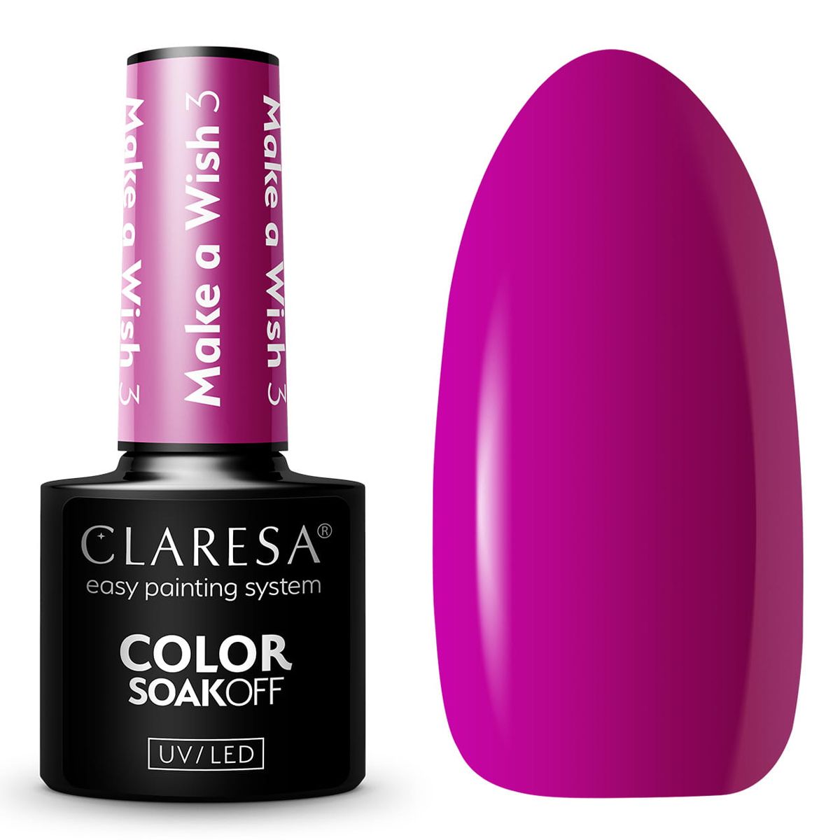 Claresa UV-LED-Gel-Nagellack, 5 ml, Make a Wish 3