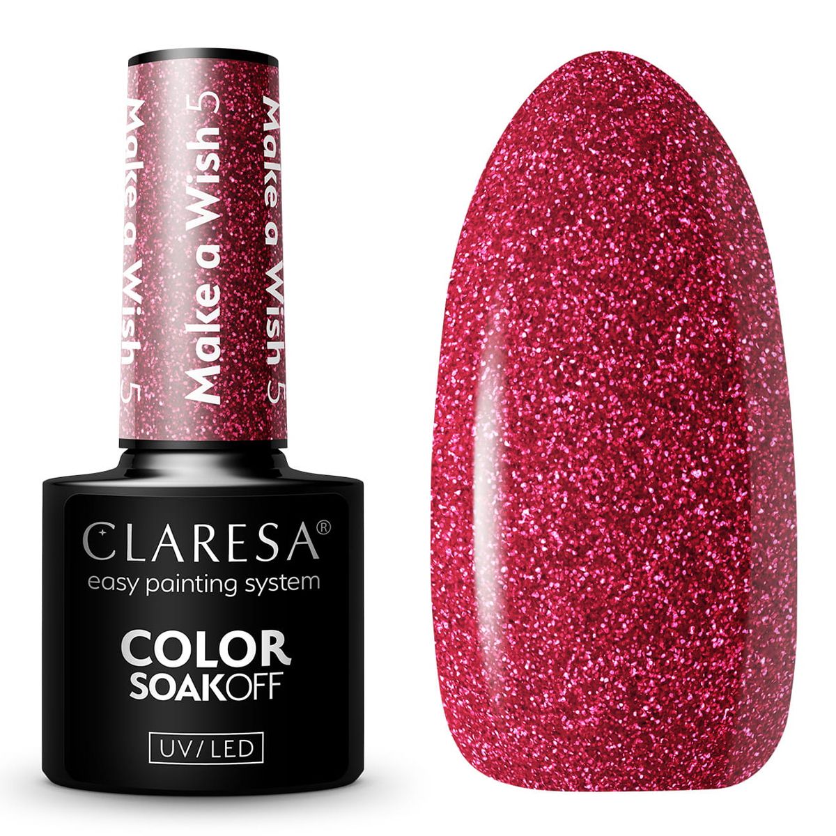 Claresa UV-LED-Gel-Nagellack, 5 ml, Make a Wish 5