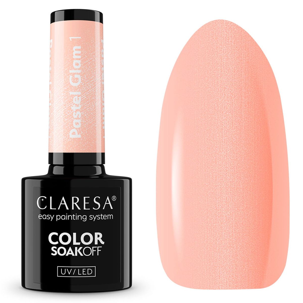 Claresa UV-LED-Gel-Nagellack, 5 ml, Pastell-Glam 1