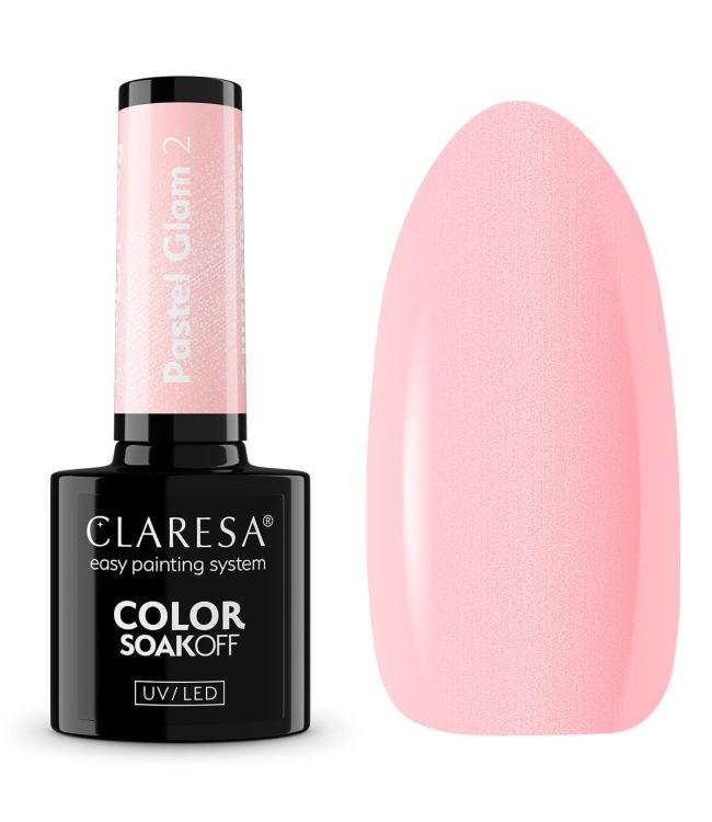 Claresa UV-LED-Gel-Nagellack, 5 ml, Pastell-Glam 2
