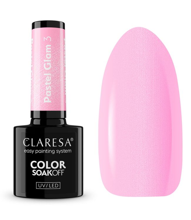 Claresa UV-LED-Gel-Nagellack, 5 ml, Pastell Glam 3