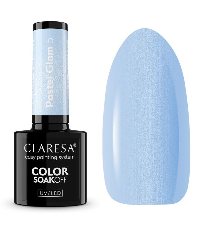 Claresa UV-LED-Gel-Nagellack, 5 ml, Pastell-Glam 5