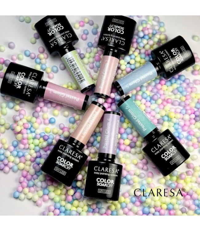 Claresa UV-LED-Gel-Nagellack, 5 ml, Pastell Glam 6