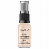 Claresa Liquid Perfection 2-in-1 Concealer und Foundation 101,5 Vanille 18gr.