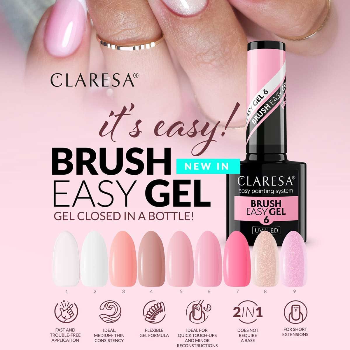 Claresa Pinsel Easy Gel 4 5ml