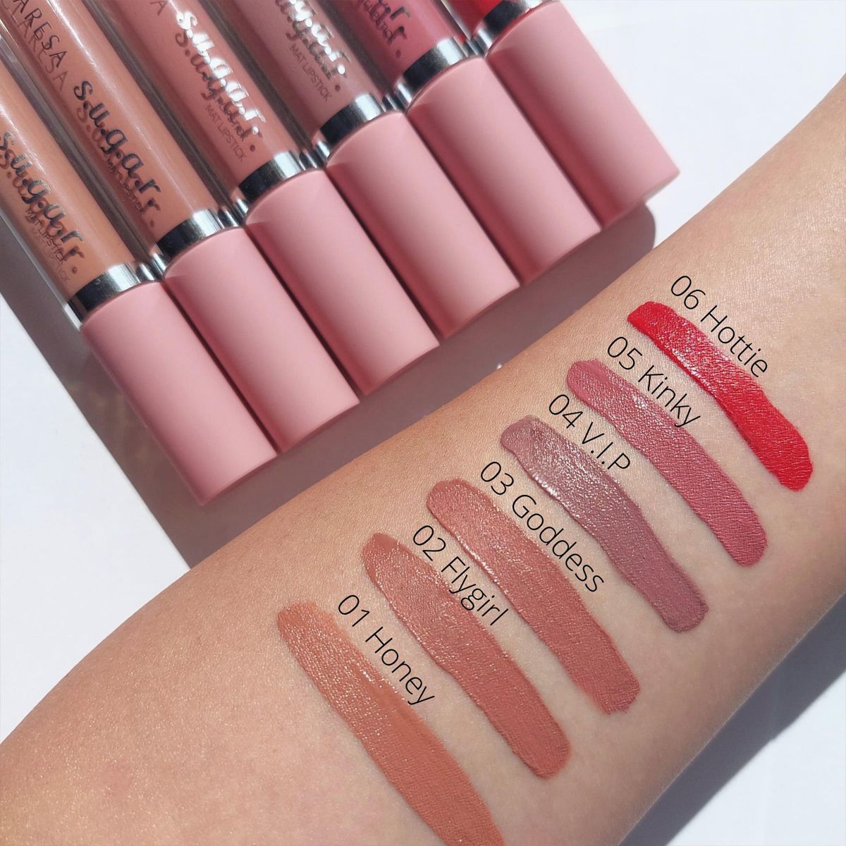Claresa matt flüssiger Lippenstift s.u.g.a.r. 01 Honig 5ml