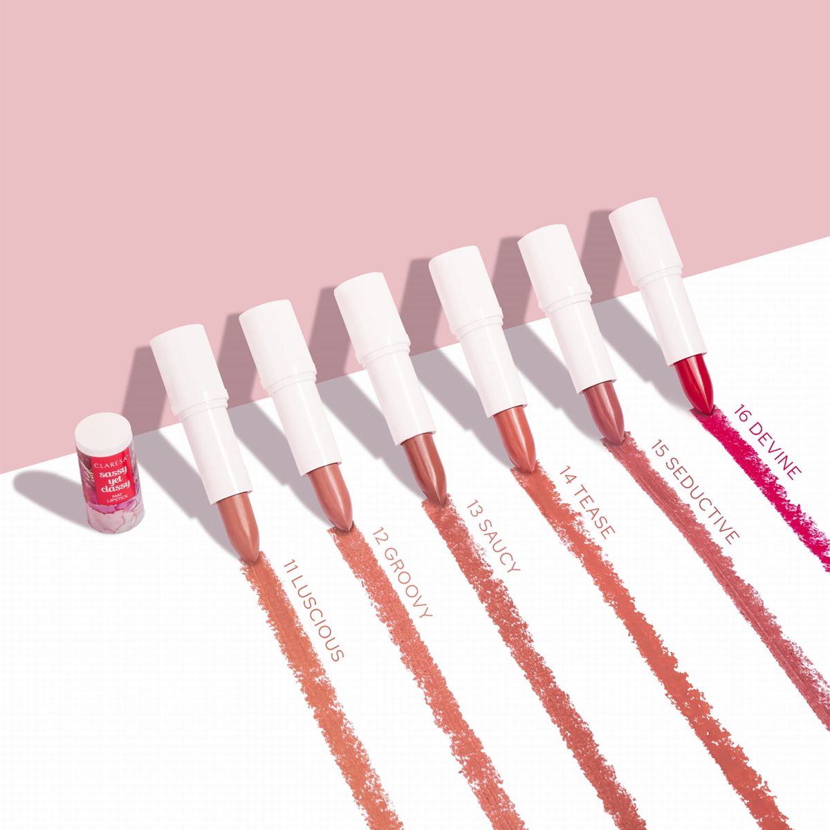 Claresa Matter Lippenstift, frech und doch edel, 11 üppige 4 ml