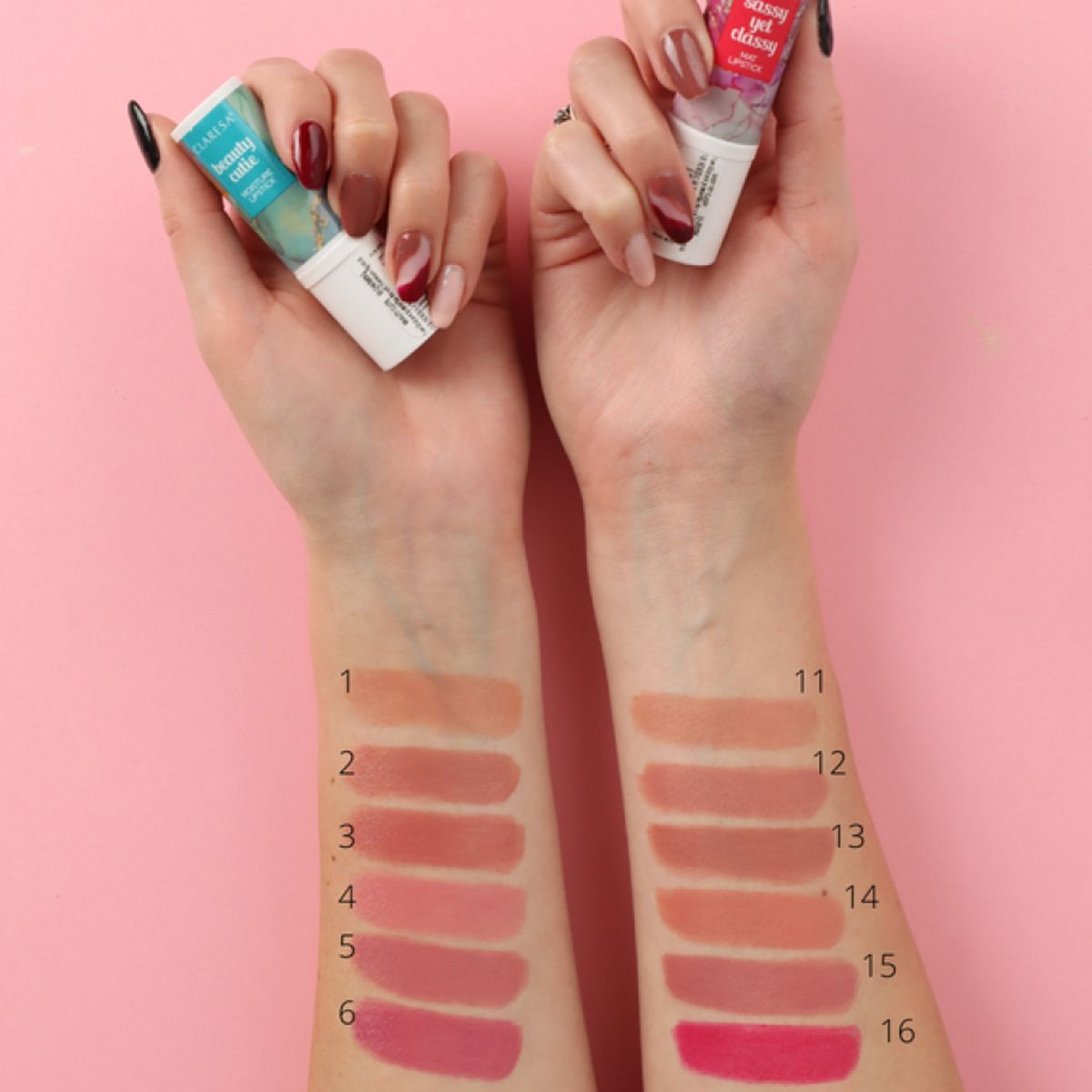Claresa Matter Lippenstift, frech und doch edel, 11 üppige 4 ml