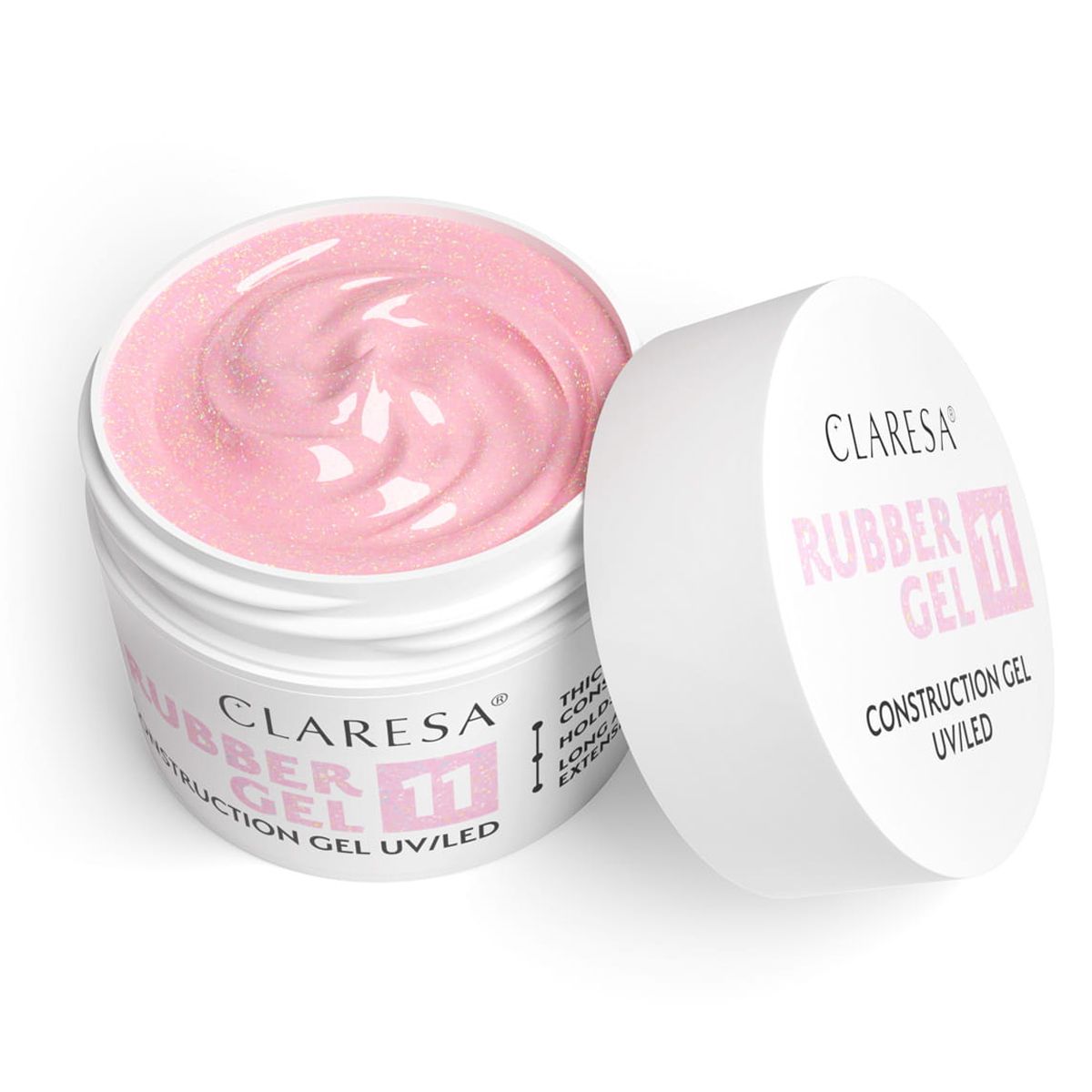 Claresa Gummigel 11 glitzernd zartrosa 12gr.
