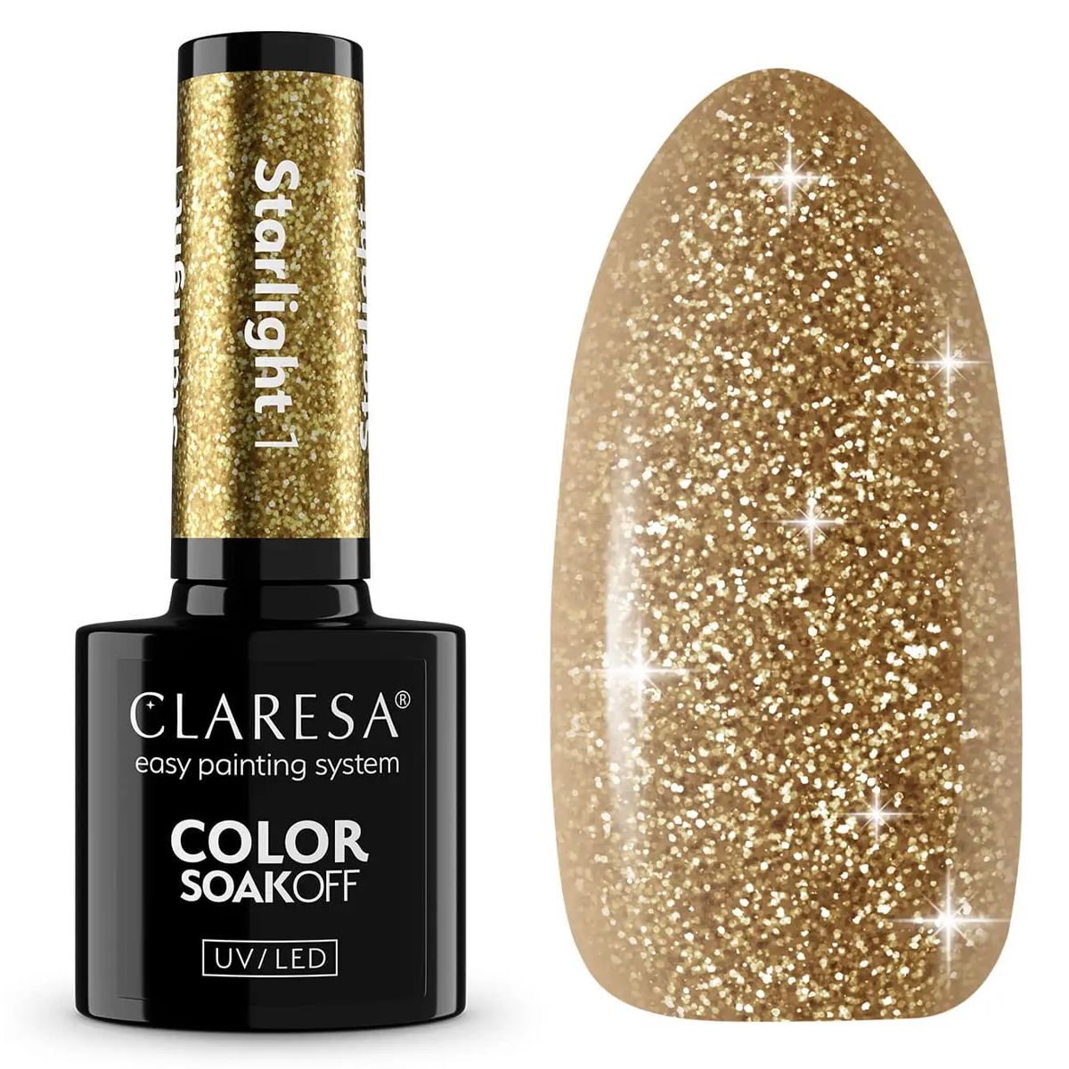 Claresa UV-LED-Gel-Nagellack, 5 ml, Starlight 1