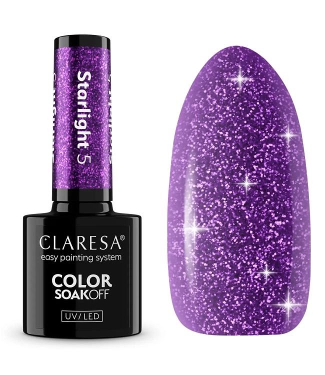 Claresa UV-LED-Gel-Nagellack, 5 ml, Starlight 5