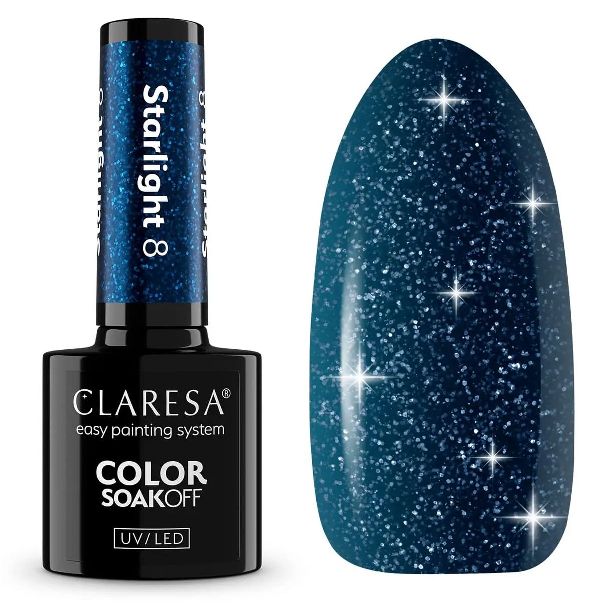 Claresa UV-LED-Gel-Nagellack, 5 ml, Starlight 8