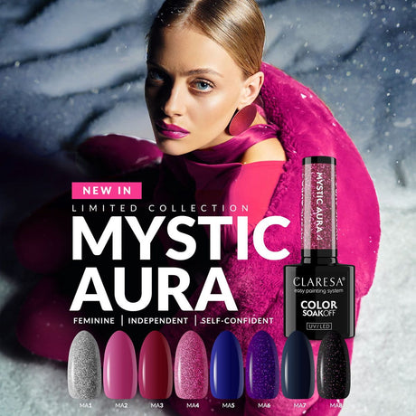 Claresa UV-LED-Gel-Nagellack, 5 ml, Mystic Aura 7