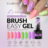 Claresa Pinsel Easy Gel Glitzer Violett 5ml