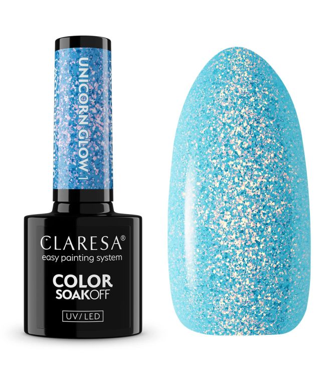 Claresa UV-LED-Gel-Nagellack, 5 ml, Unicorn Glow 1