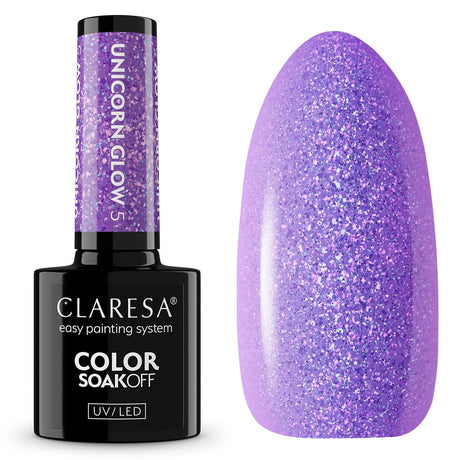 Claresa UV-LED-Gel-Nagellack, 5 ml, Unicorn Glow 5