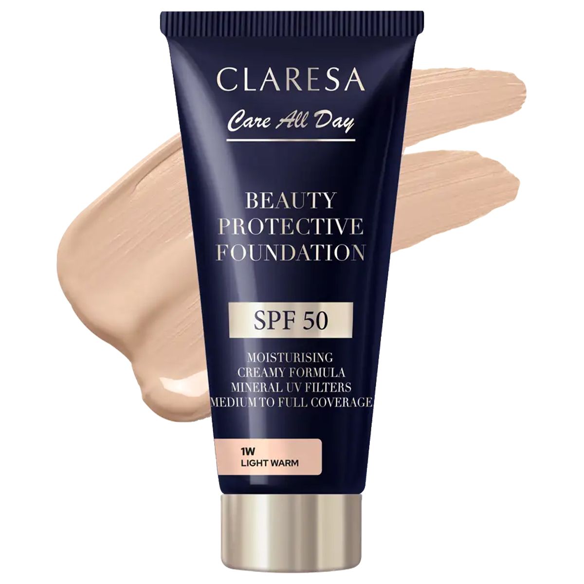Claresa Beauty Protective Foundation SPF 50 1 W leicht warm 30 ml