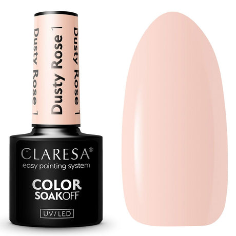 Claresa UV-LED-Gel-Nagellack, 5 ml, Dusty Rose 1