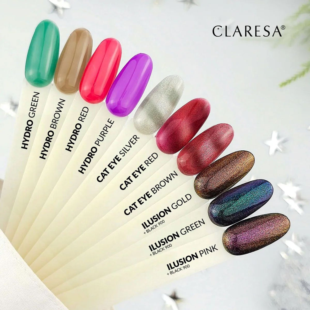 Claresa UV-LED-Gel-Nagellack, 5 ml, Katzenaugen-Silber