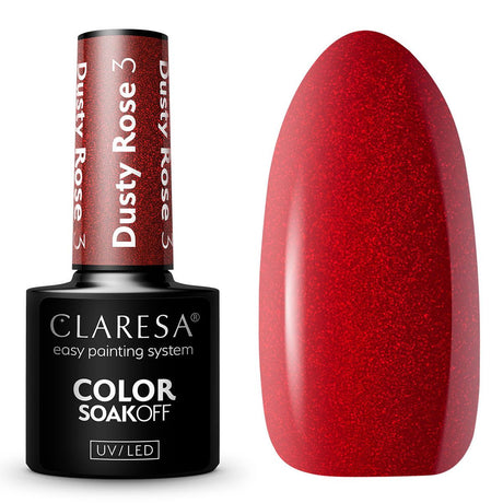 Claresa UV-LED-Gel-Nagellack, 5 ml, Dusty Rose 3